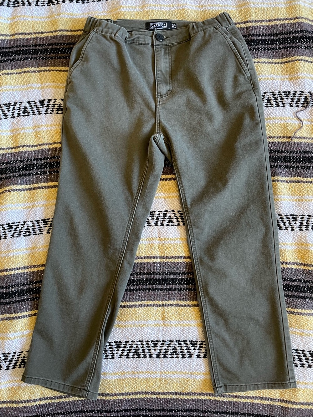 Ezekiel Tinker Grey Stretch Hybrid Elastic Waist Size 34